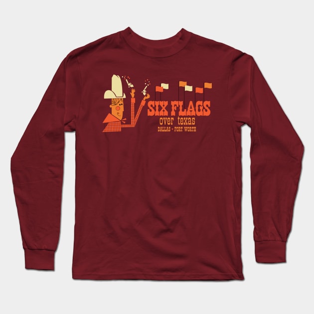 Flags Over Texas Too Long Sleeve T-Shirt by montygog